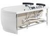 Whirlpool Badewanne weiss Eckmodell mit LED rechts 160 x 113 cm PARADISO_680859