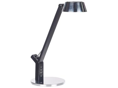 Metal LED Desk Lamp with USB Port Silver CHAMAELEON