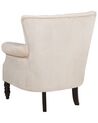 Velvet Wingback Chair Beige SVEDALA_716305
