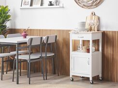 Tarjoiluvaunu valkoinen SIENA Tarjoiluvaunu valkoinen SIENA