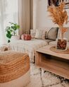 Coffee Table with Drawer White and Light Wood SWANSEA_846494