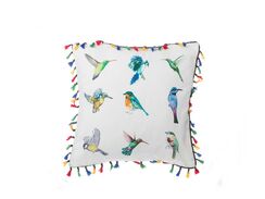 Koristetyyny lintukuvioinnilla värikäs 45x45 cm Koristetyyny lintukuvioinnilla värikäs 45x45 cm