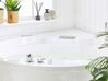 Whirlpool Corner Bath with LED and Bluetooth Speaker White MILANO_773881