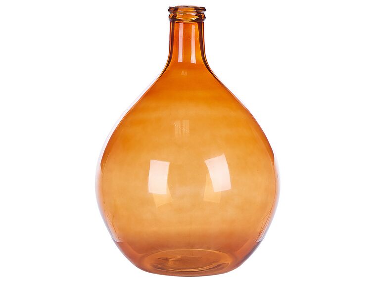 Dekoratívna sklenená váza 48 cm zlatohnedá CHATNI_823719