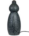 Bordslampa i keramik mörkblå och svart MATINA_849297