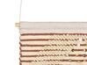 Cotton Macramé Wall Hanging  Red and Beige SABO_847622