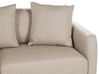Canapé 3 places avec ottoman en tissu beige SIGTUNA_896593