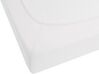 Cotton Fitted Sheet 160 x 200 cm White HOFUF_816044