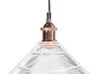 Hanglamp 3 lampen glas transparant CURONE_879695
