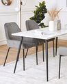 Spisebordsstole grå fløjl sæt af 2 LOVERNA_780011