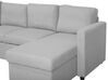 Fabric Sofa Bed Light Grey KARRABO_712678