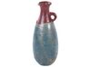 Decoratieve vaas terracotta blauw/bruin 50 cm VELIA_850829