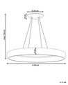 Metal LED Pendant Lamp White BAGO_824662