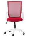 Krzesło biurowe regulowane czerwone RELIEF_680288
