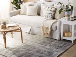 Matto viskoosi harmaa 200 x 200 cm ERCIS Matto viskoosi harmaa 200 x 200 cm ERCIS