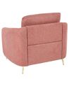 Fabric Armchair Pink TROSA_851825