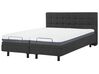 Fabric EU Super King Size Adjustable Bed Grey DUKE_797958