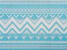 Tapis extérieur au motif zigzag turquoise 120 x 180 cm NAGPUR_776310