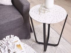 Sivupöytä valkoinen/musta VALERA Sivupöytä valkoinen/musta VALERA