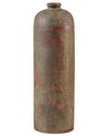 Dekovase Terrakotta grün / kupfer Alterungseffekt 41 cm UBEDA_791539