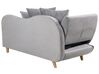 Chaise longue con contenitore velluto grigio chiaro lato sinistro MERI II_903548