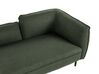 Right Hand Boucle Chaise Lounge Dark Green CHEVANNES_858670