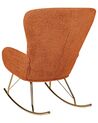 Boucle Rocking Chair Orange ANASET_914720
