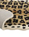 Tapis pour enfants en laine beige 100 x 160 cm léopard AZAAD_874887