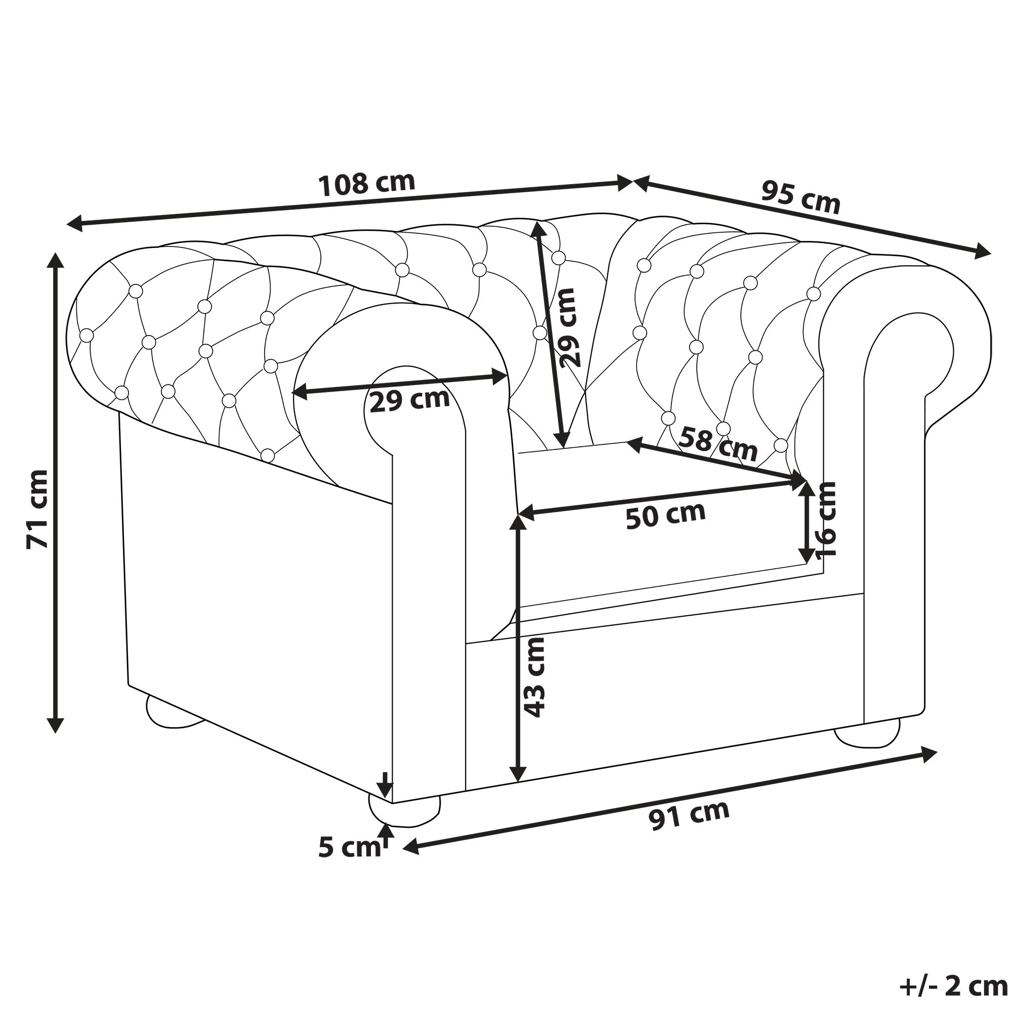 Fotel patchwork żółty CHESTERFIELD