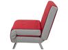 Fabric Single Sofa Bed Red FARRIS_700065