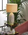 Lámpara de mesa de cerámica beige SALZA_863025