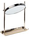 Espejo de maquillaje de metal/vidrio dorado/negro ø 20 cm FINISTERE_847718