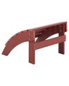 Garden Chair with Footstool Red ADIRONDACK_809687