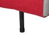 Fabric Single Sofa Bed Red FARRIS_700081