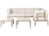 Lounge Set Aluminium sandbeige 6-Sitzer linksseitig modular Auflagen hellbeige RIMA III_908289