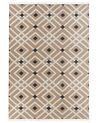 Teppich Jute beige / schwarz 200 x 300 cm geometrisches Muster Kurzflor ESENCIK_887121
