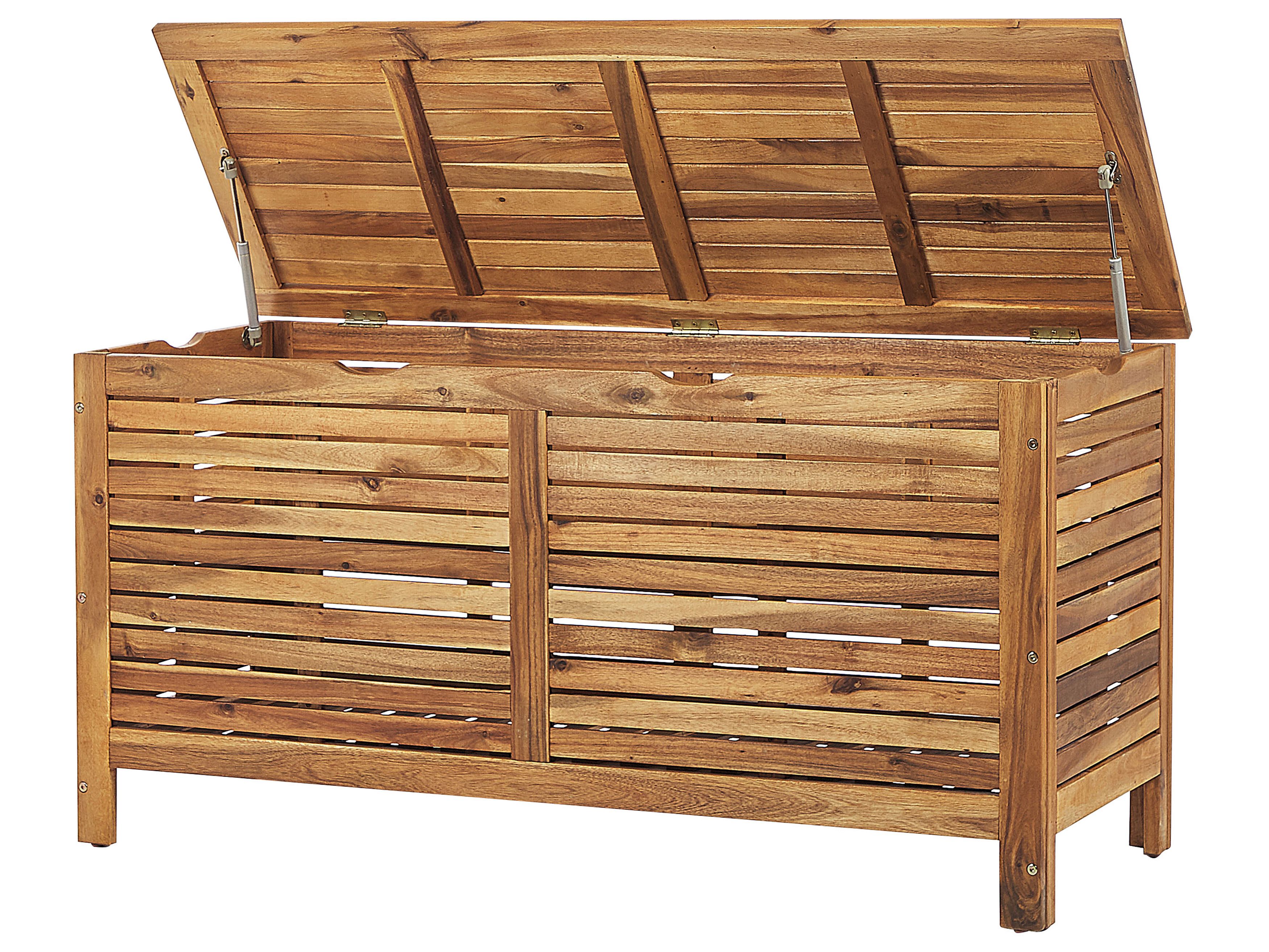 Coffre De Jardin En Bois Macao - 130 X 64 X 60 Cm - Marron - Habitat