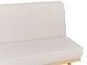 Canapé-lit en tissu beige KALFAFELL_907881