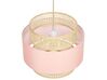 Pendant Lamp Pink and Natural YUMURI_837027