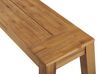 Zestaw ogrodowy akacjowy stół i ławki jasne drewno LIVORNO_796737