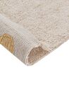 Cotton Kids Rug 140 x 200 cm Beige and Yellow DARDERE_906589