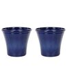 Lot de 2 cache-pots bleu marine ⌀ 46 cm KOKKINO_841548