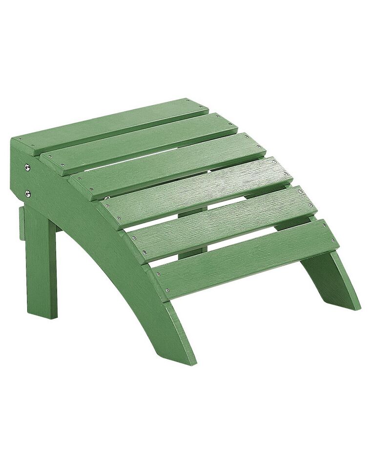 Garden Chair with Footstool Green ADIRONDACK Beliani.co.uk