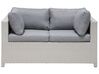 4 Seater PE Rattan Garden Sofa Set Grey MILANO_745261