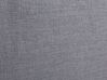 Cama continental de poliéster gris claro/plateado 180 x 200 cm PRESIDENT_879608
