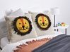 Set of 2 Cotton Kids Cushions Lion Motif 45 x 45 cm Beige SARANGAR_905275
