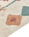 Teppich Baumwolle beige / mehrfarbig 80 x 150 cm geometrisches Muster ESKISEHIR_839652