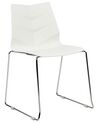Set of 4 Dining Chairs White HARTLEY_873440