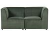 2-Sitzer Sofa Cord dunkelgrün LEMVIG_875700