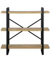 3 Tier Bookcase Light Wood TIMBER_758114